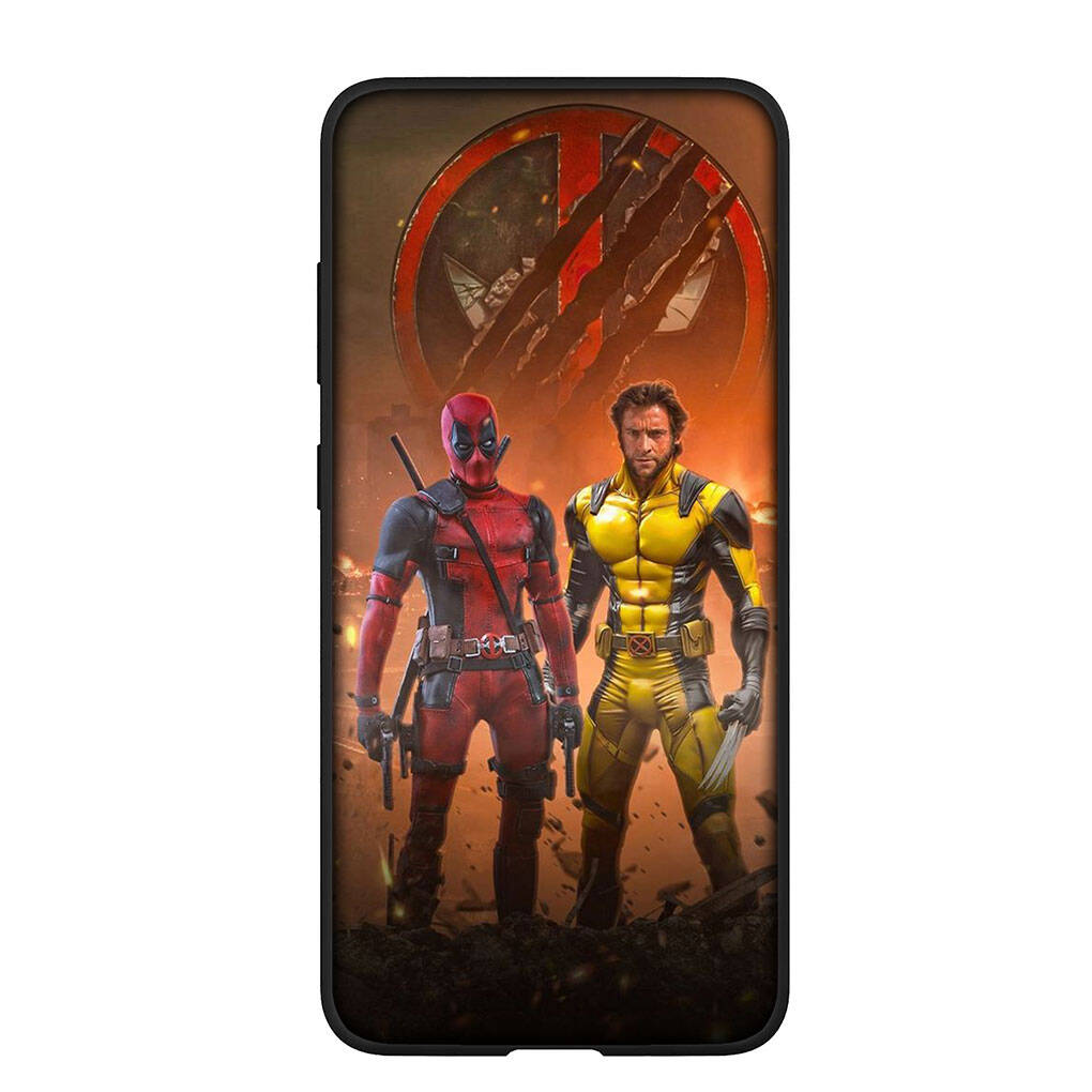 Phone Case for Samsung Galaxy S25 S23 S22 S24 Ultra FE A05 A06 A15 A16 A36 A37 A35 A54 A55 A56 A57 A25 A26 A53 Marvel Deadpool Comics Wolverine Cover