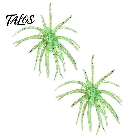 Bionic Fishing Lure 2Pcs Sea Urchin Lure, 11cm/10g Floating Topwater Artificial Professional Gear Bait, Fuzzy Soft for Freshwater Saltwater