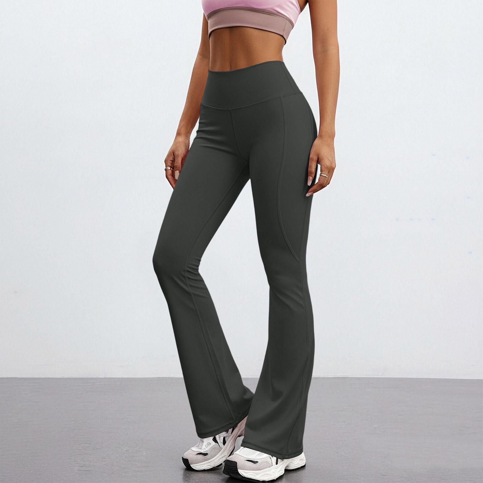 

Fashion Womens Sexy Yoga Pants High Waist Cross Wide Leg Color Exercise Yoga Pants M