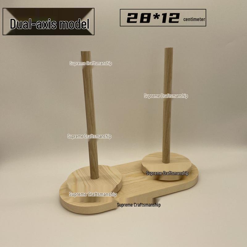 Handmade Solid Wood Portable Yarn Winder and Spindle Tool