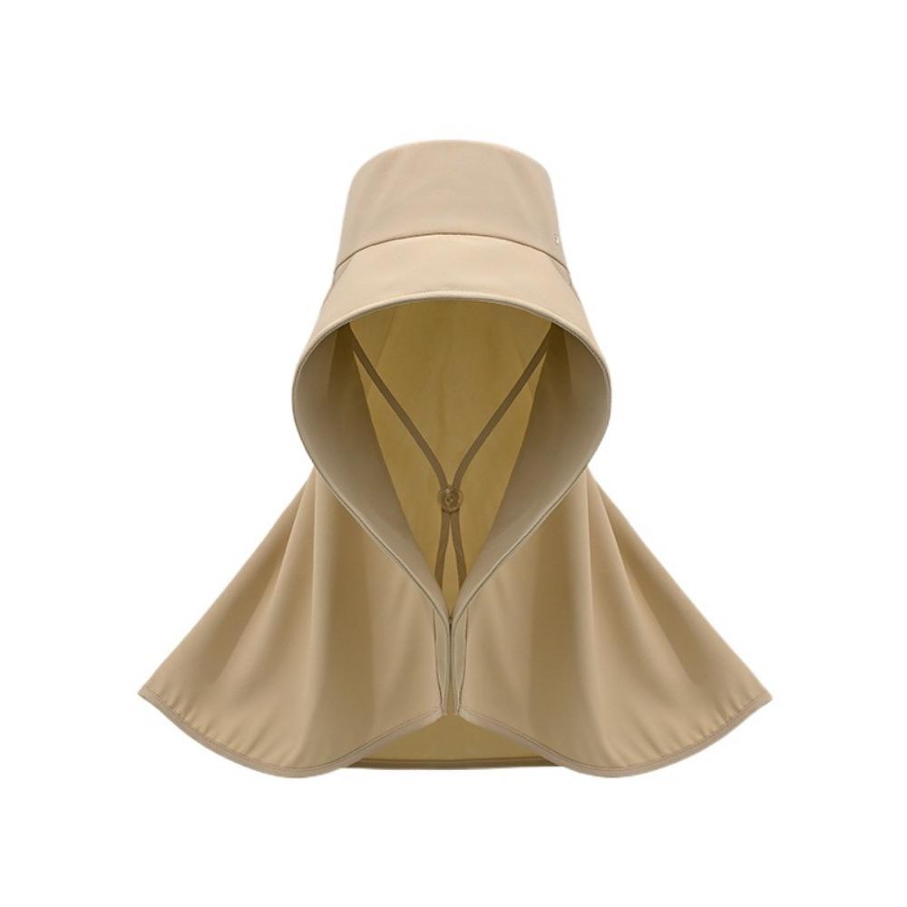 Wind Proof Large Brim Sun Hat Solid Color Sun Protection Cap Simple Wide Brim Sunhat  Fishing