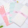 20pcs Cartoon Envelopes Mixed Pattern Mailers Paper Envelopes for Love Letters Striped DIY 19.5*9CM