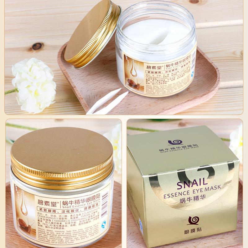 80 Stück/Flasche Snail Essence Original Liquid Eye Mask Patch Feuchtigkeitsspendende Haut Pflegende Augenmaske Hautpflegeprodukte