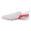 Li Ning MG Multi Ground Artificial Turf TPU Cushioning Slip Resistant Soccer Shoes Unisex White Red YSFU043-4