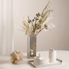 Minimalist Design Stainless Steel Metal Flower Vases High-end Vase Model Room Living Room Hotel Tabletop Flower Ware Ornaments