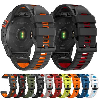 Cinturino in silicone 22 26MM per orologio Garmin Fenix 7 7X 6X 6 Pro 5 5X Plus Epix Gen2 Enduro 2 Cinturino da polso a sgancio rapido QuickFit