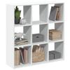 Room Divider Bookshelf White 102x29x103.5 Cm Engineered Wood