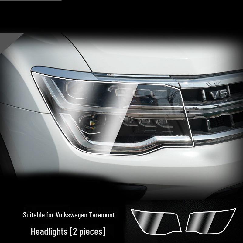 Volkswagen Headlight Film for Teramont X, Tiguan X, Touareg, Tharu, Sagitar, Golf, Viloran, and T-Roc models.