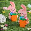 Cute Easter Candy Box Rabbit Hug Carrot Design Cookie Box New Food Packaging Case  Party
