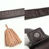 Gebrauchte LOEWE Schultertasche anagram napa Dunkelbraun Rosa Beige Fransen