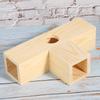 Wood Hamster Tunnel Tube Small Pets House   Training Exercise Playground Toy(Small T Type)