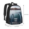 Valletta, Malta Hot Sale Schoolbag Backpack Fashion Bags Senglea Malta Travel Trip Tourism Sunset Cityscape Architecture Tower
