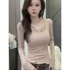 Women's Plus Size Velvet Lace Patchwork Long Sleeve Top – Slimming, Warm, and Loose Fit for Autumn/Winter.