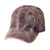 New Men's and Women's Couples Personalized Ripped Baseball Cap Washed Denim Curved Brim Duck Tongue Sun Hat Outdoor Travel