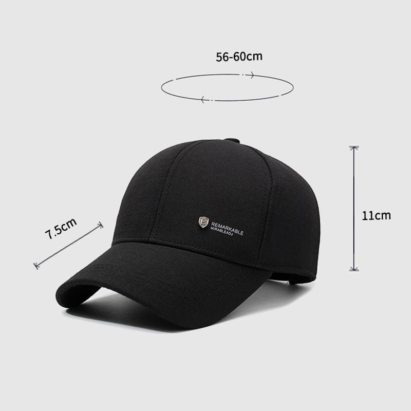 Autumn Winter Warm Baseball Cap Outdoor Men's Cap Middle-aged And Elderly Cashmere Cap