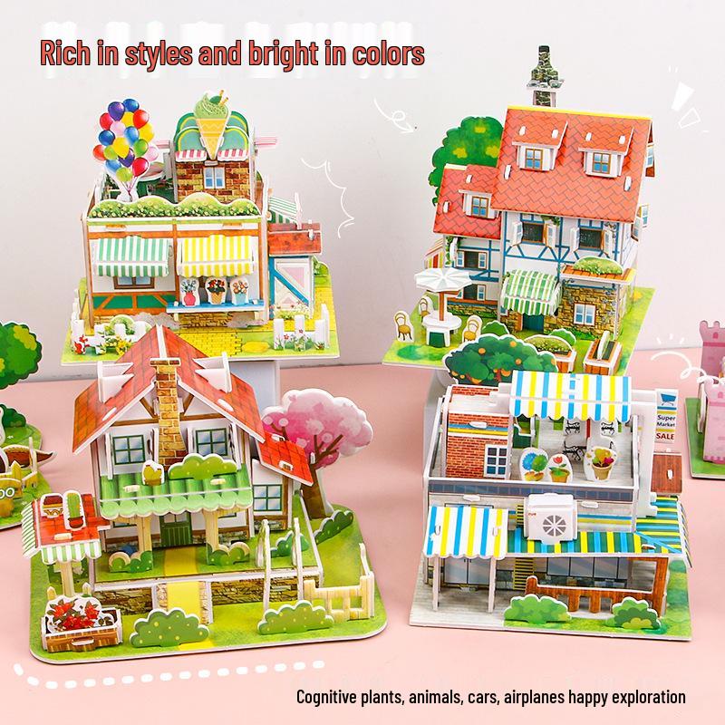 Creative 3D Cartoon Puzzle for Children Ages 3-6 – DIY Educational Toy Gift