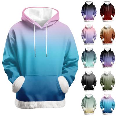 Women's Casual Fashion Print Long Sleeve Hooded Sweatshirt Top