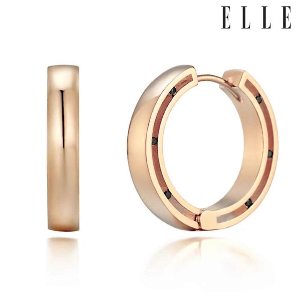 14K Side Point One-Touch Earrings (Gold Pin) ELGPEE297N