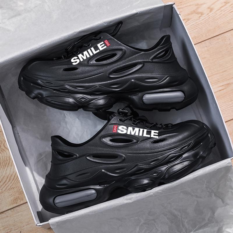 

Новая Мода Дышащие Садовые Туфли Летние Парные Сандалии Нескользящая Толстая Подошва Мужские Сандалии Уличные Босоножки с Закрытым Носком Пляжная Мужская Обувь 38