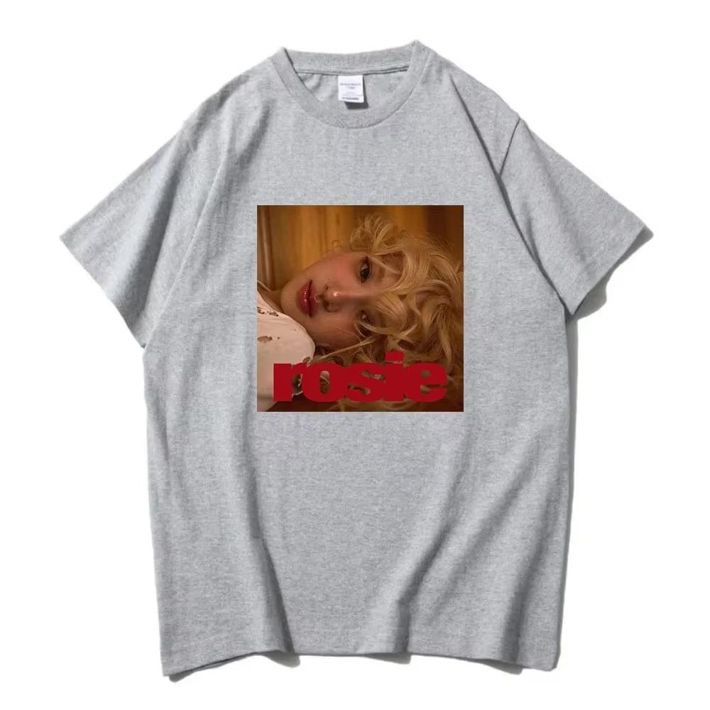 Rosé New Album Number One Girl Same T Shirt Menwomen Clothing Harajuku Tops Y2k High Quality Suitable For Both Men And Women