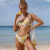 2024 Floral Underwire Bikini Slimming Swimwear - European & American Style