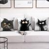Cute Cat Printed Pillowcase Office Car Sofa Bed Cushion Cover Home Bedroom Decoration