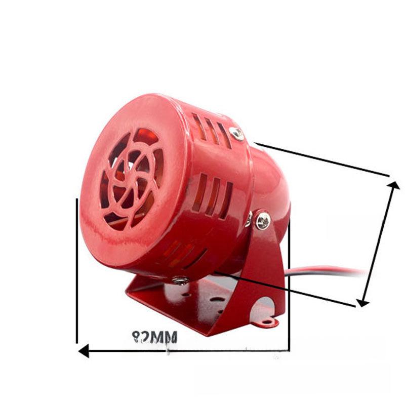 Taibang MS190 Mini Motor Alarm (Wind Screw) Gold Shell Buzzer, 12V/24V/220V, Red