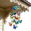 Butterfly Wind Chimes Producing Clear Tone for Balconies and Garden Creating a Peaceful Artistic Iron Design