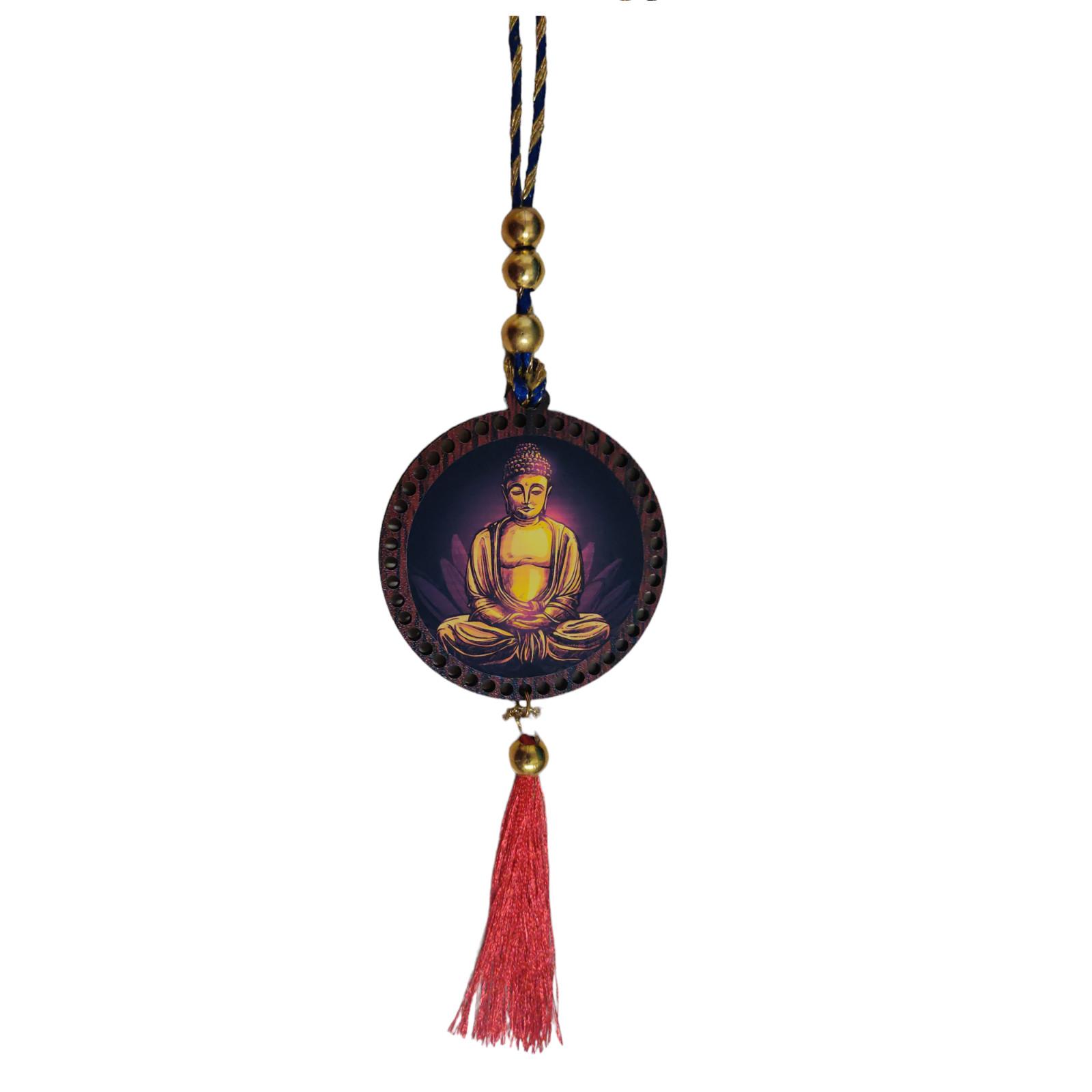 @ Indian Traditional Wooden Gautam Buddha For Car Hanging Zr614-60%Off