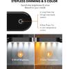 Touchable Control Soft Warm Light Temperature 2000K 3000K 4000K 5000K Eye Friendly Adjustable USB Rechargeable LED Reading