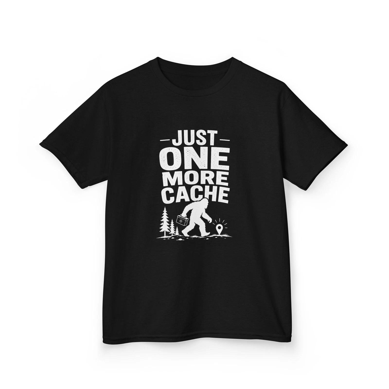 Just One More Cache  Children s Children s T  Children s T-shirt | Geocaching Bigfoot Adventure 100