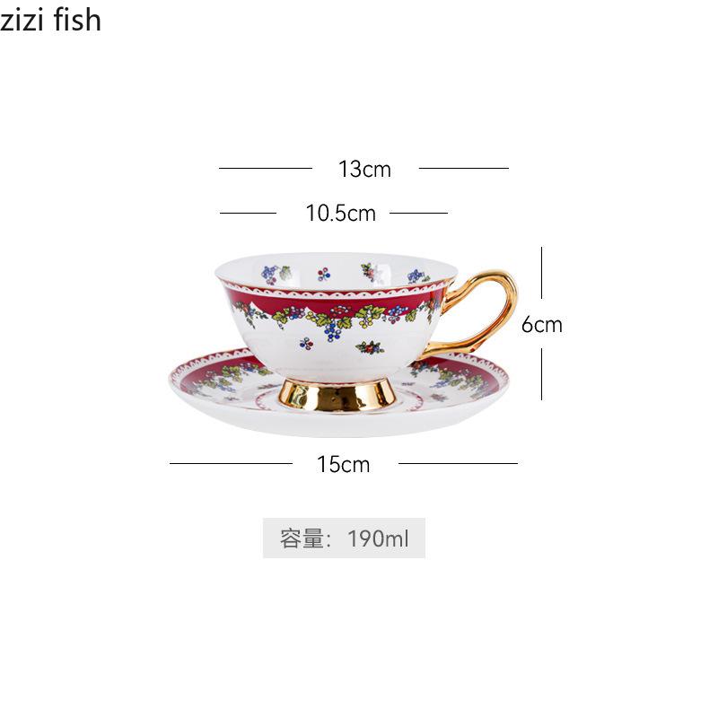 Ceramics Coffee Cup and Dish Set Afternoon Tea Mug Water Cup Flower Tea Cups Milk Mug Breakfast Cups Juice Mug Coffee Mugs