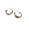 Silver Needle Geometric Metal Earrings - High-End, Light Luxury Fashion for Women