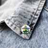 3 Styles Funny Desert Cactus Man  Enamel Brooches Beard Guitar Extrovert Hat Cactus Pins For Backpack Bag Ornaments