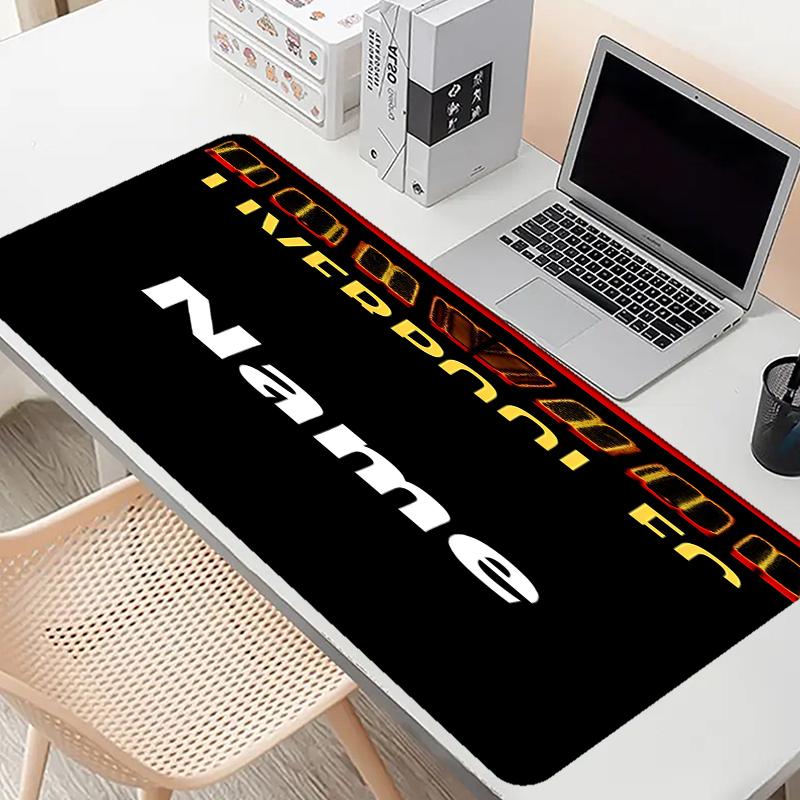 Custom Name Personalized Football team F.C Pattern Mousepad, Laptop PC Desk Mat, Decorative Desk Mat for Home Keyboard Pad Gift