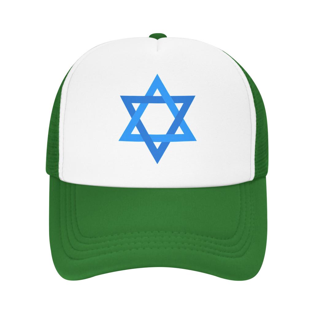 Davidster Israëlische Vlag Israël Mesh Baseballpetten Unisex Sport Zon Hoed Hoed Verstelbaar Zomer Trucker Hoed