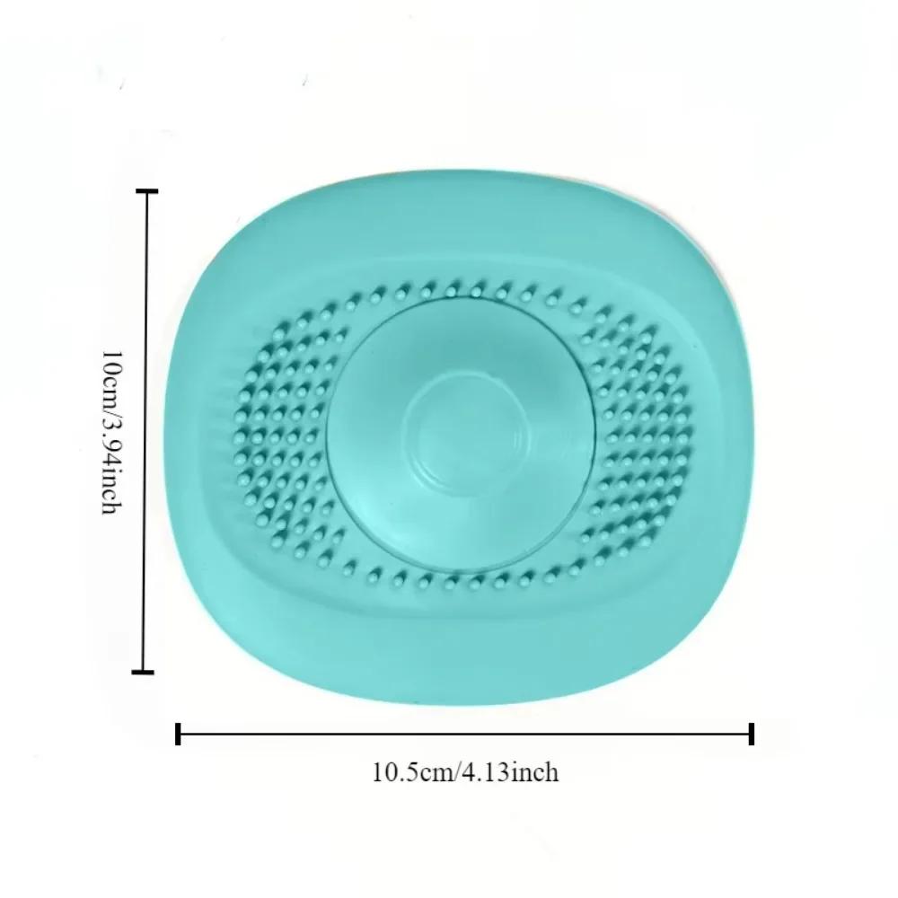 Silicone Anti-blocking Bathtub Stopper for Bathroom Floor Drain Shower Sink Kitchen Household Strainer Tools