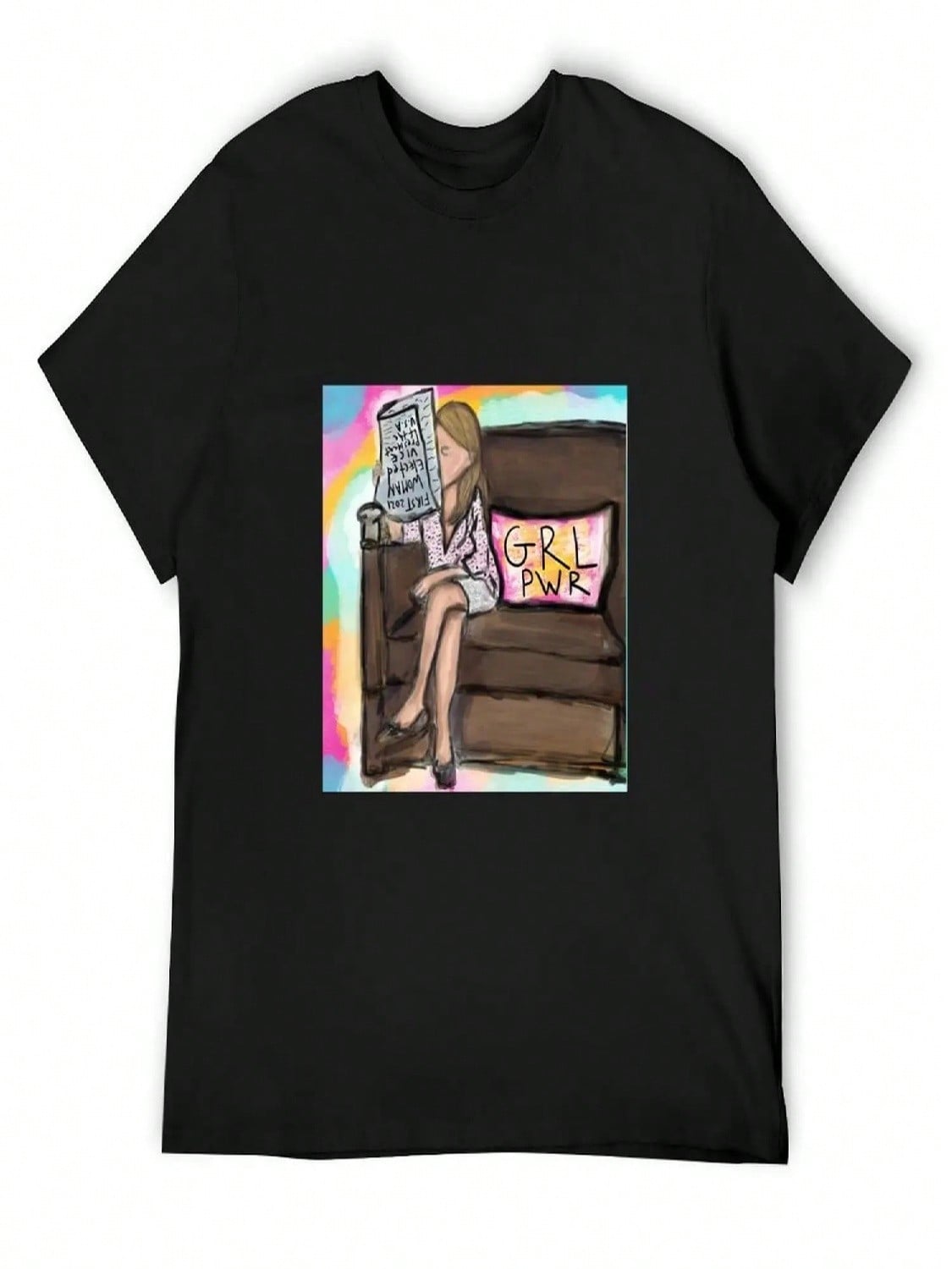 GRL PWR T-Shirt Shirts Graphic Tees Luxury Man Customizeds Sweat unisex s T-Shirts S разноцветный