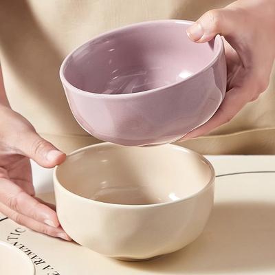 Cream-Style Ceramic Rice Bowl Home New High-Value And Particularly Good-Looking French Dish Set Plate