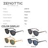 ZENOTTIC Retro Kleine Runde/Eckige Polarisierte Sonnenbrille Vintage Leichter Rahmen für Herren Damen Mode Shade