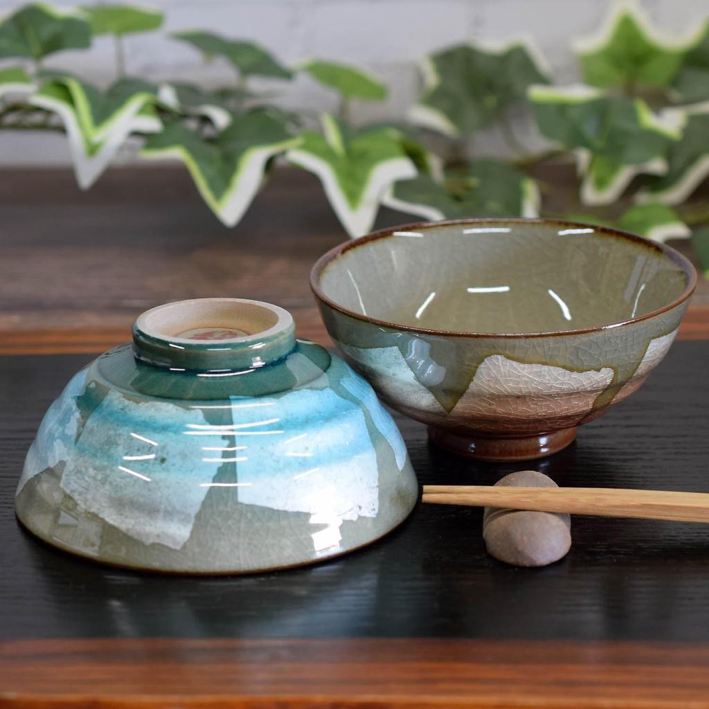 Waza no Kura Pair Rice Bowls - Stylish Japanese Tableware, Kutani Ware, Couple's Rice Bowls, Silver Glaze, Ceramic, High-End Brand, Made in Japan, Per