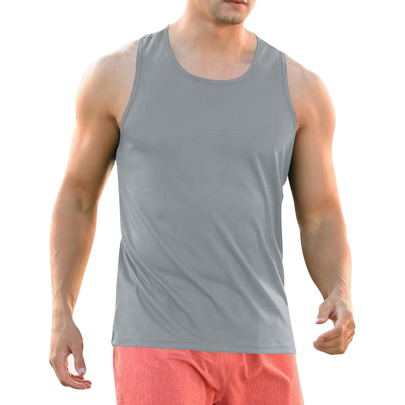 

Мужская летняя майка-топ без рукавов, тонкий жилет для тренировок в спортзале и мышцах L