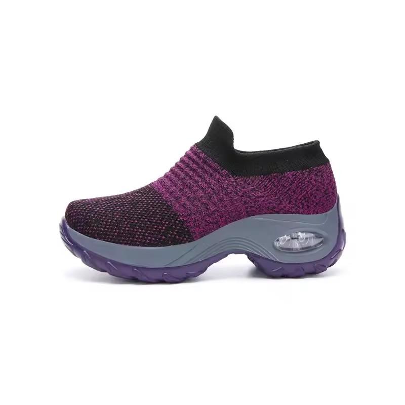 

Крутые женские сетчатые слипоны, дышащие, на толстой подошве, универсальные, гибкие, подходящие для ежедневных поездок на работу, занятий спортом на открытом воздухе, повседневная обувь 36