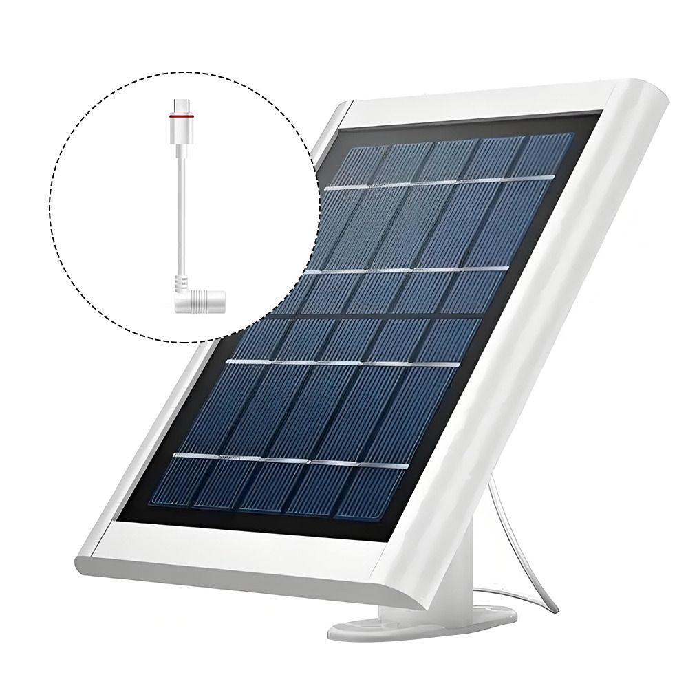 DC to Type-C Cameras Adapter USB-C Adapter for Ring Solar Panel Outdoor Cameras