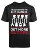 My Head Keep Telling Get More Guitars Funny Graphic Phrase TShirt Summer Cotton ONeck Short Sleeve Mens T Shirt New S3XL