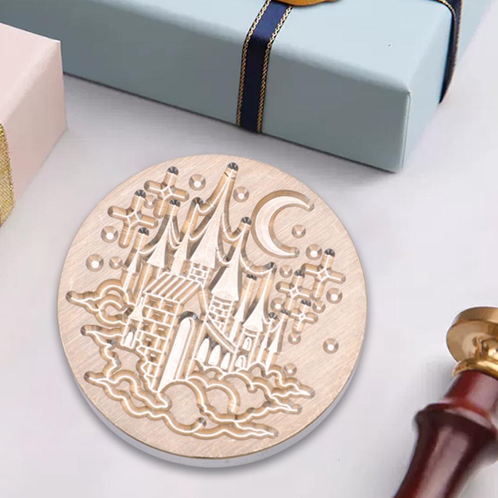 Medieval Castle Church Series Sealing Wax Stamp Head Wax Seal Stamp For Scrapbooking Wedding Cards Envelopes Gift Packaging