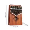 8/17 Keys Mini Kalimba Wooden Thumb Piano Finger Piano Musical Instrument Portable Exquisite Gift Set for Kids Adults Beginners