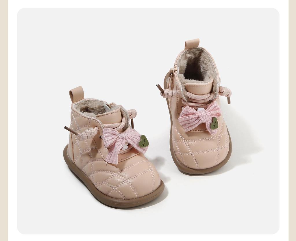 2025 Winter Rutschfeste Weichsohlen Schneestiefel für Kinder - Mit Baumwollvelours für Jungen & Mädchen