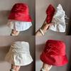Fisherman Bowknot Cap Solid Color Bucket Hat Sun Protection Breathable Gift
