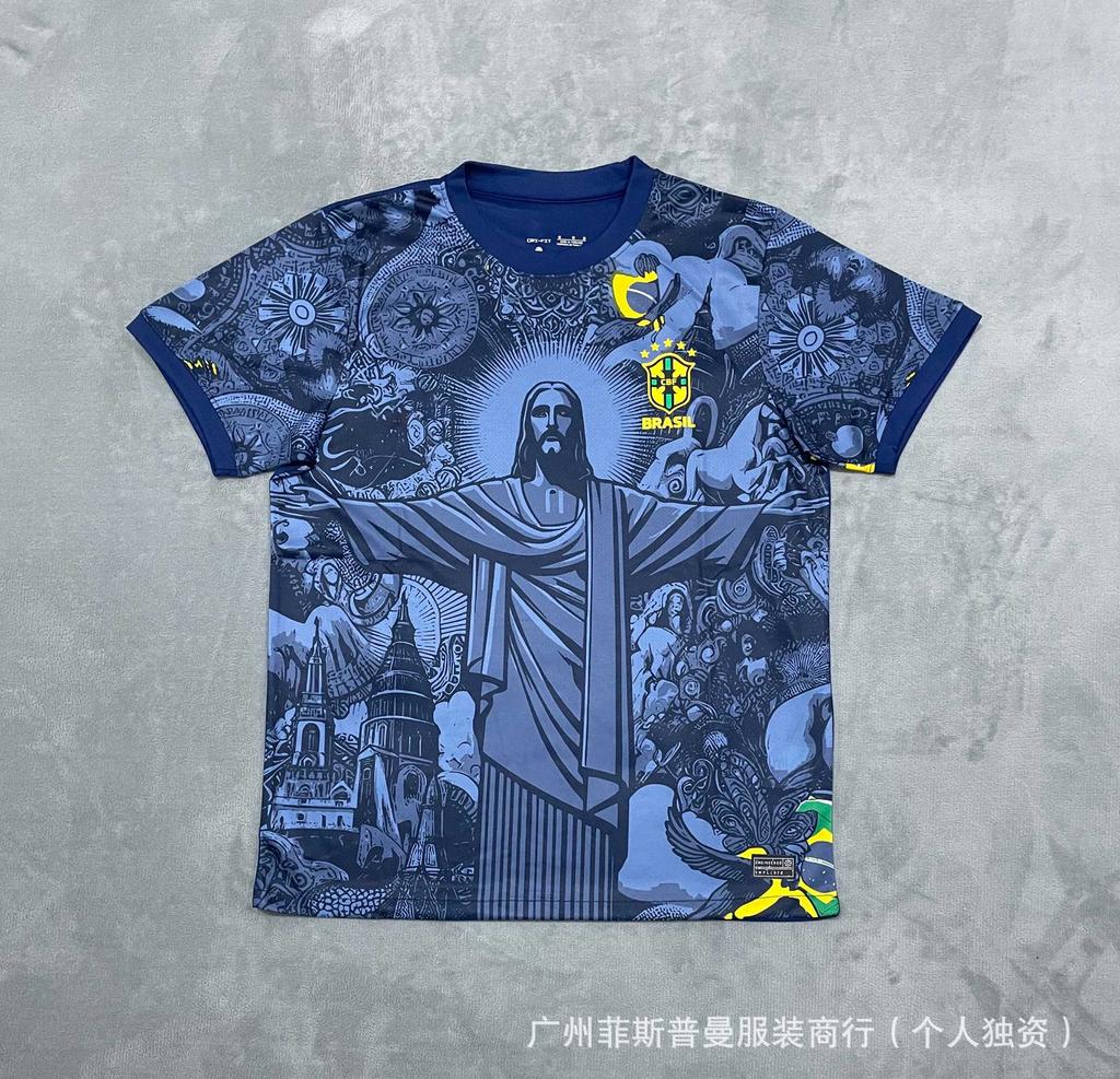 Fußballtrikot Weltmeisterschaft Großhandel Brasilien Argentinien Arsenal Palästina Barcelona Kroatien Frankreich Trikot